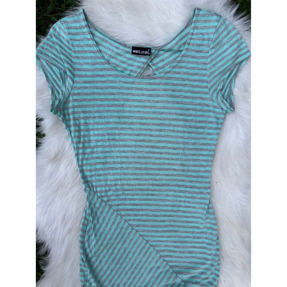 Y2K Wetseal Maxi Dress - Long Maxi Dress - Striped Maxi Dress